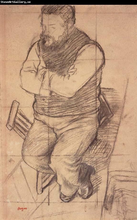 Edgar Degas Study for Diego Martelli
